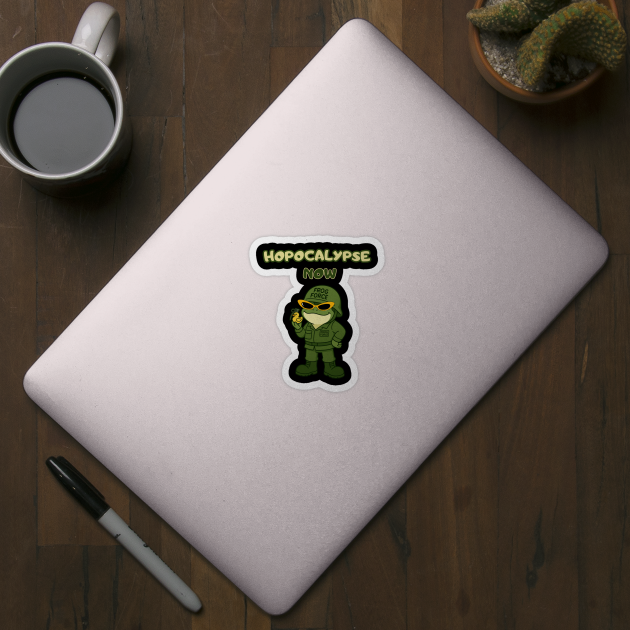 Hopocalypse Now – Military Frog Parody Design by Stylecombinator